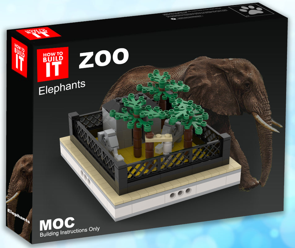 MOC-51348-1: Elephants| Mini Modular ZOO