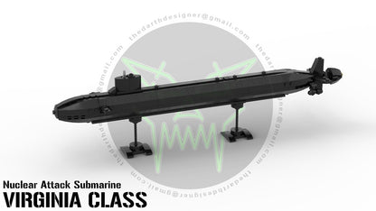 VIRGINIA CLASS Submarine - 1:300 Scale