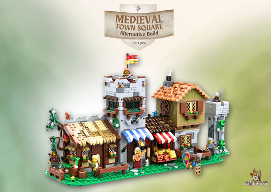 MOC-187250-1: Medieval Town Square - Alternate Build