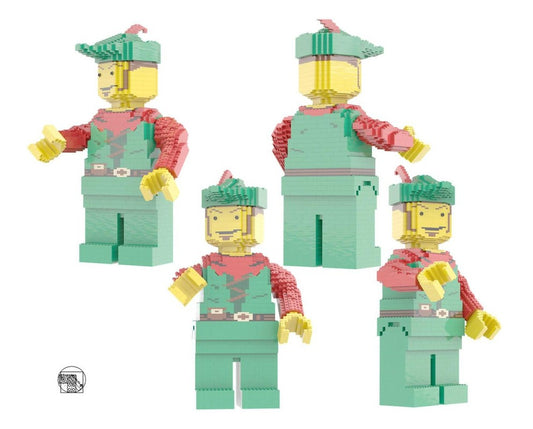 Maxi Figure Red Forestman With Plume