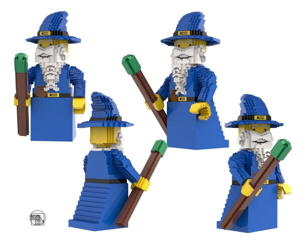 Maxi Figure Old Blue Wizard With Blue Tunic
