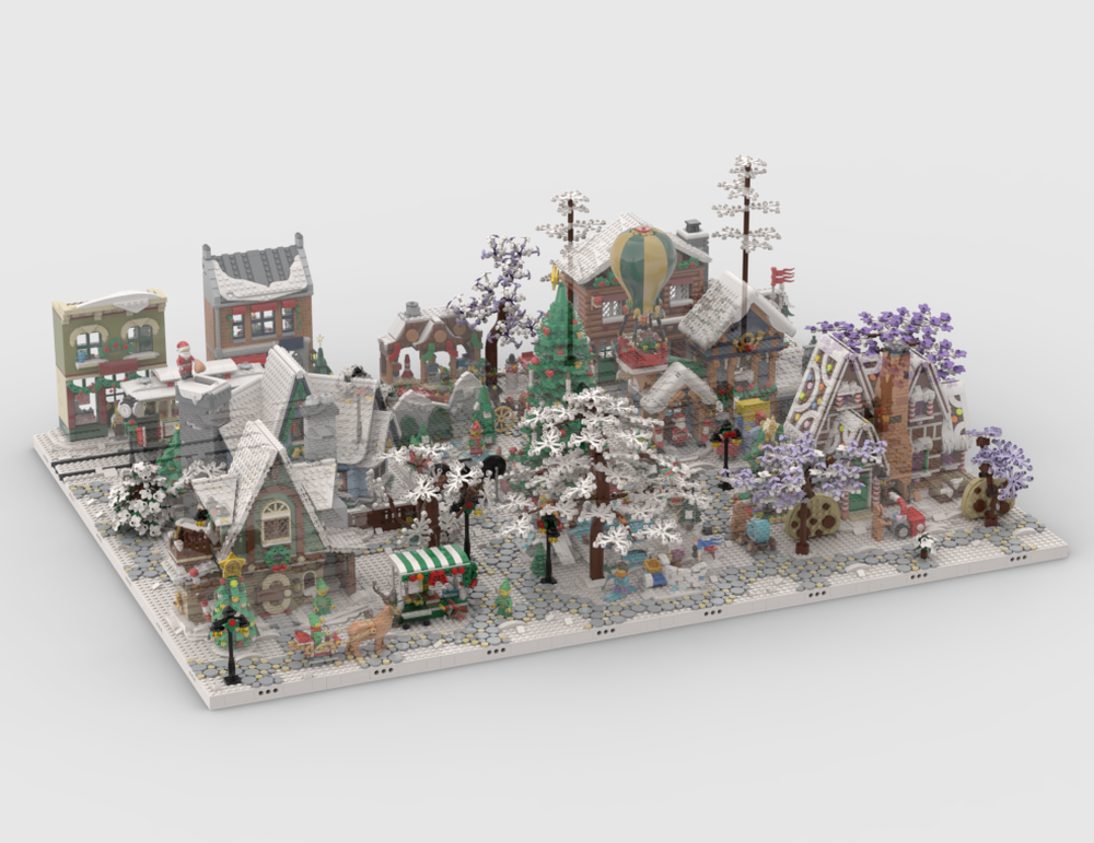 Winter Village - Display Package For Sets: 10325, 40602, 40603, 10308, 10339, 40564, 40573, 10293, 10275, 40424, 40416, 10267