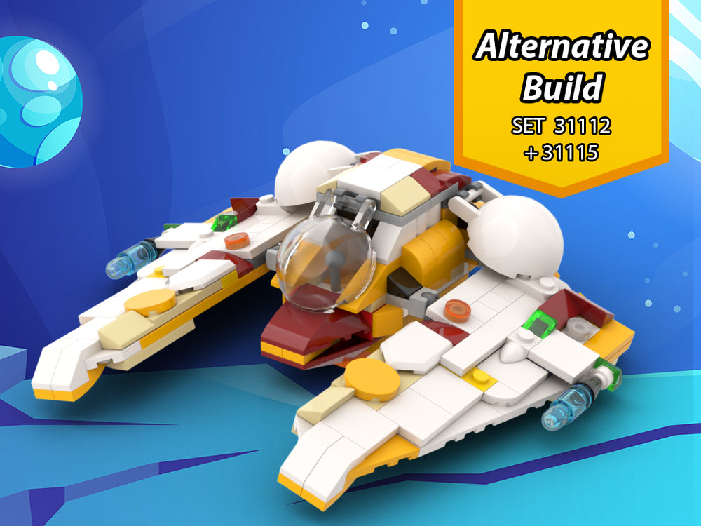 MOC-107890-1: Space Ship 31112 + 31115 Alternative Build