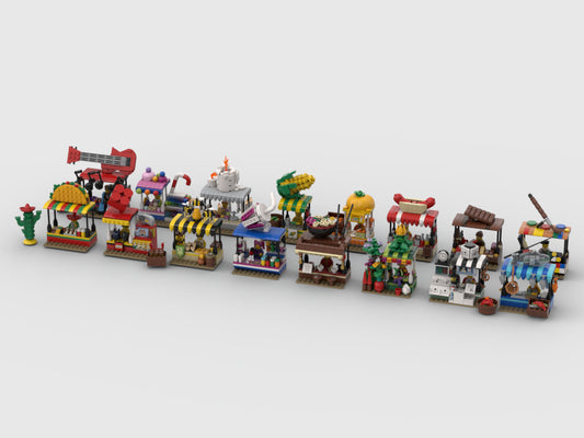 MOC-148951-1: Market Stand Ultra Pack #2 | 16 MOCs