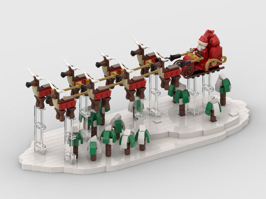 MOC-164124-1: Santa's Sleigh Diorama