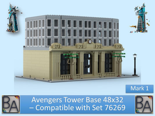 MOC-163790-1: Avengers Tower Base 48X32 - Compatible With Set 76269 (Mark 1)