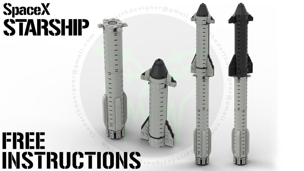 SpaceX STARSHIP | 1:300 Scale | FREE INSTRUCTIONS