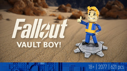 FALLOUT: Vault Boy Posable Desktop Figurine With Stand!