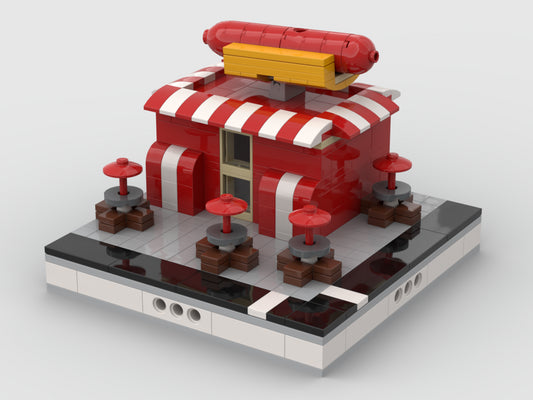 Hot Dog Stand For A Mini Modular City