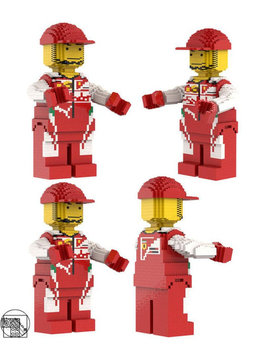 MOC-173554-1: Maxi Figure Red-White Formula Driver