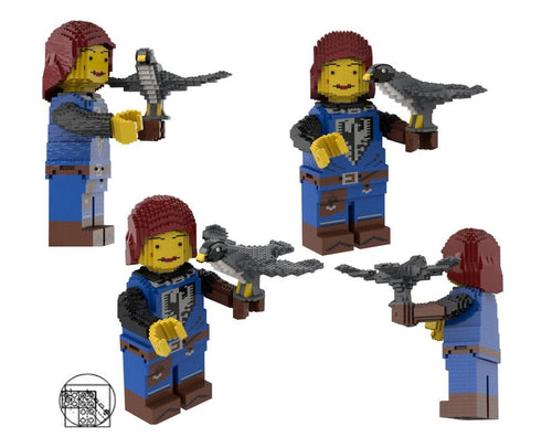 Maxi Figure Falconer With Hawk