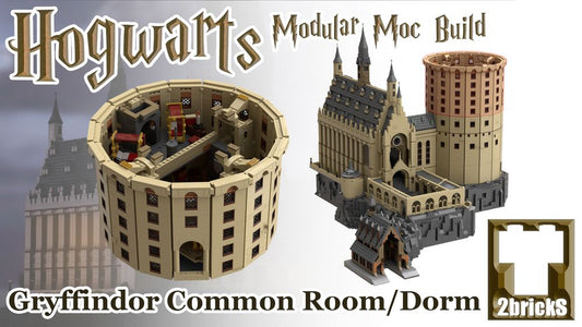 MOC-152202-1: Common Room And Dorms - Magic School Modular MOCs Part 7