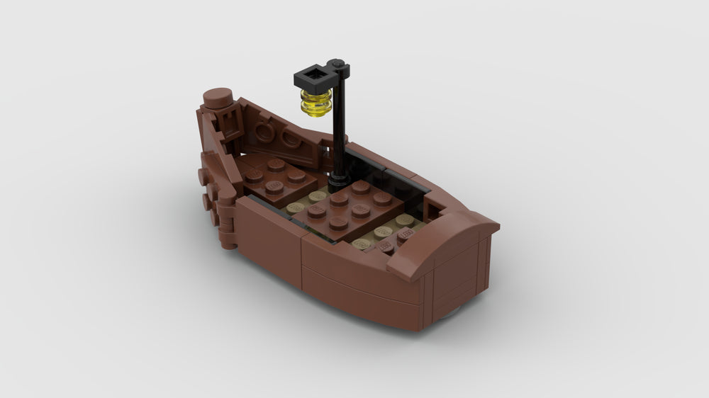 Rowing Boat Add On For 2Bricks Boathouse MOC