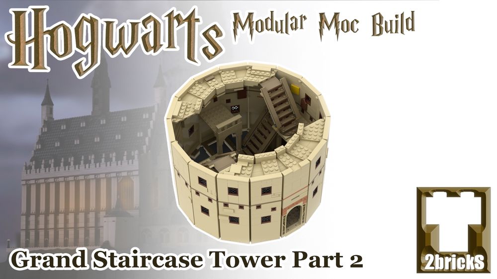 Tower With Moving Stairs - Magic School Modular MOCs Part 6