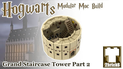 Tower With Moving Stairs - Magic School Modular MOCs Part 6