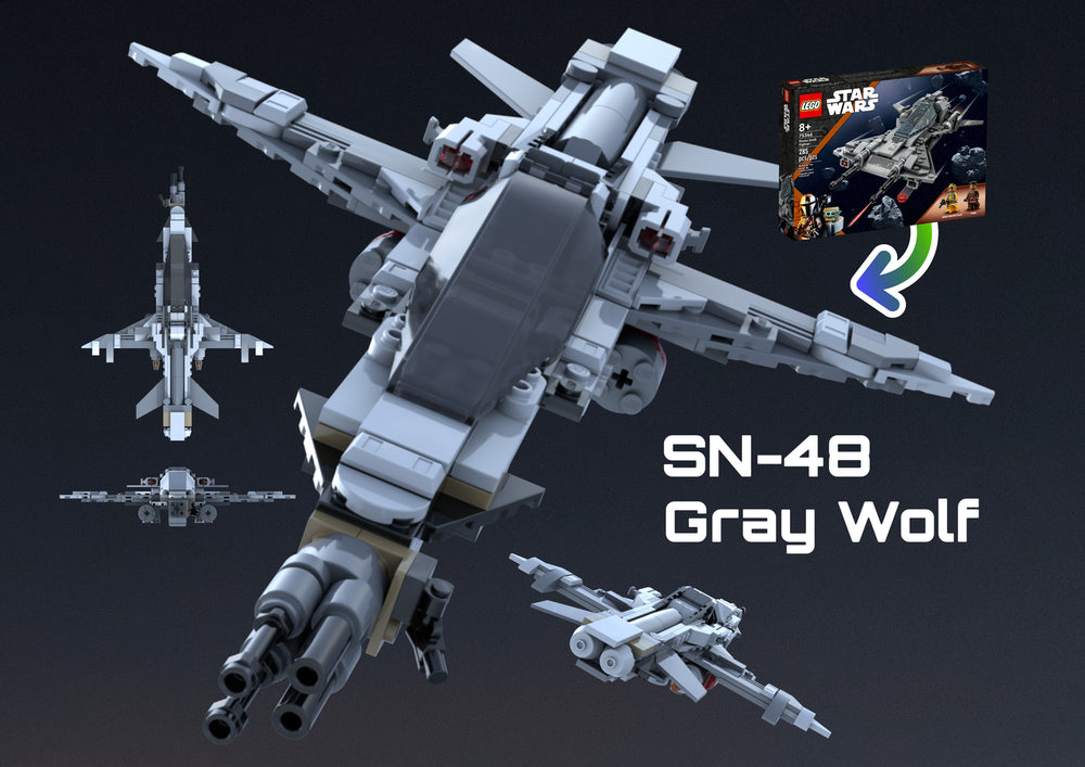 SN-48 Gray Wolf | 75346 Pirate Snub Fighter Alt-Build