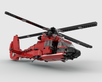 helicopter retractable landing gear Retractable Landing Gear For BrickDesigners Coast Guard Helicopter – MOCBoxing®