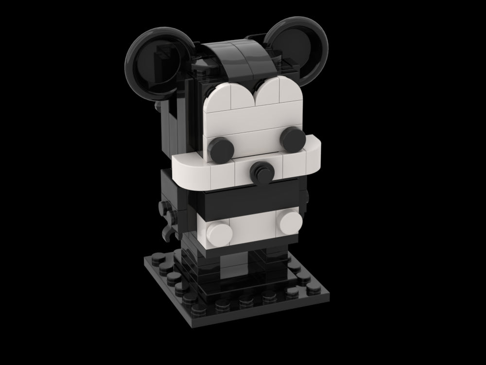 Mickey Mouse Brickheadz Black And White