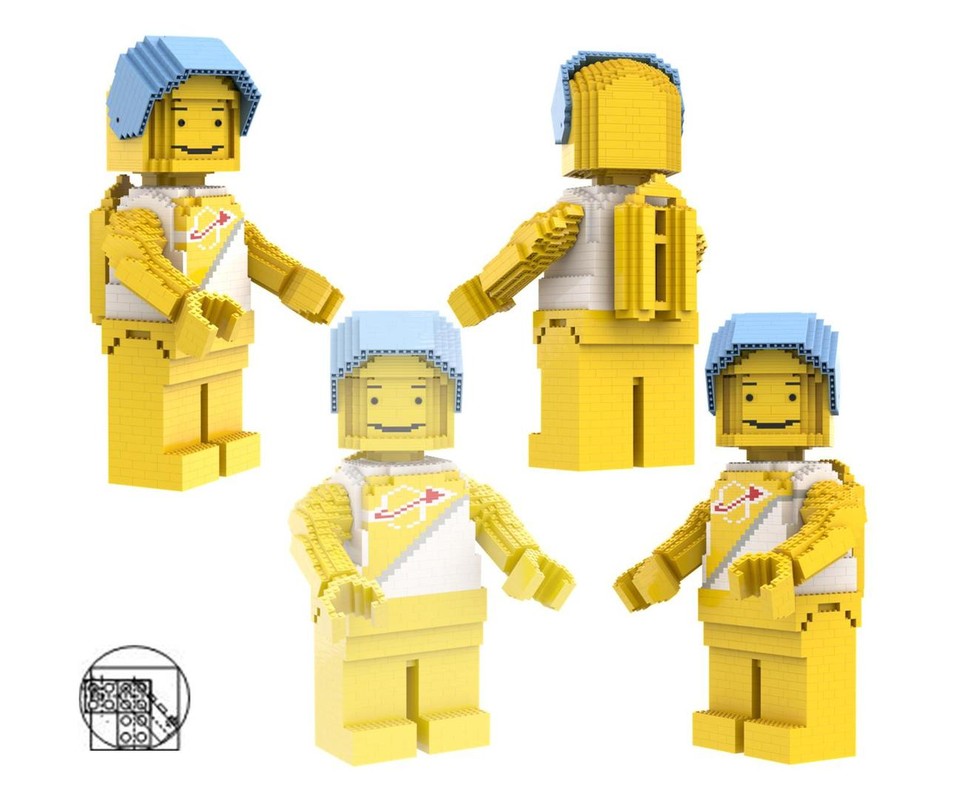 Maxi Figure Space Man Yellow And White