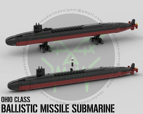 OHIO CLASS | Nuclear Ballistic Submarine | SSBN - 1:300 Scale