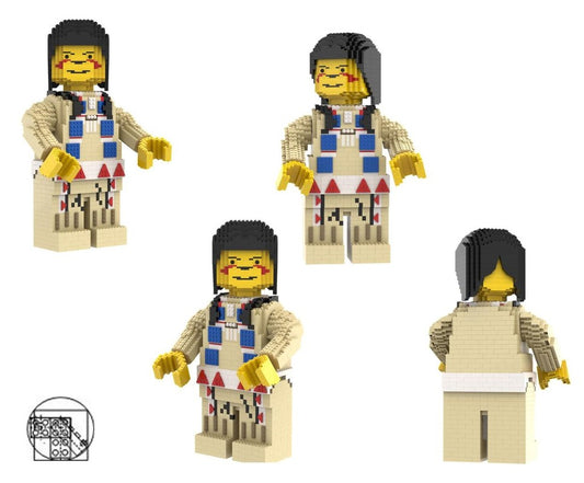 Maxi Figure Red - Blue Indians