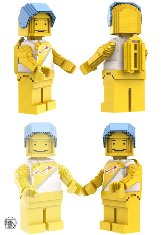 Maxi Figure Space Man Yellow And White