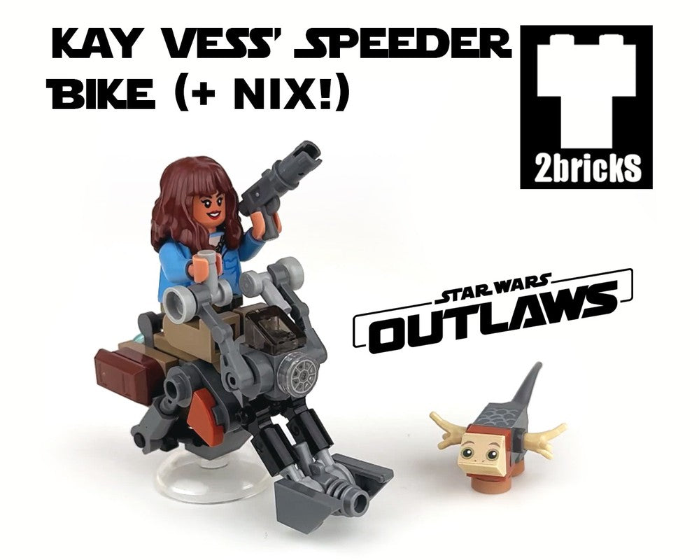 Kay Vess' Speeder Bike And Nix