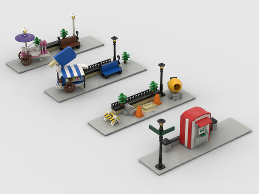 MOC-106444-1: Modular Corner Pack #4 - Turn Every Modular Model Into A Corner