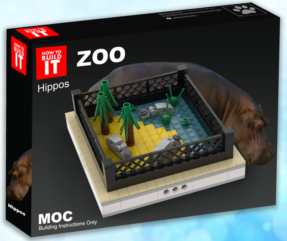 MOC-50939-1: Hippo | Mini Modular ZOO