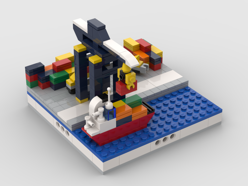 Mini Port For A Mini Modular City – MOCBoxing®
