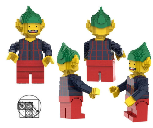 Maxi Figure Elf Dark Blue Shirt, Dark Blue Arms And Red Legs
