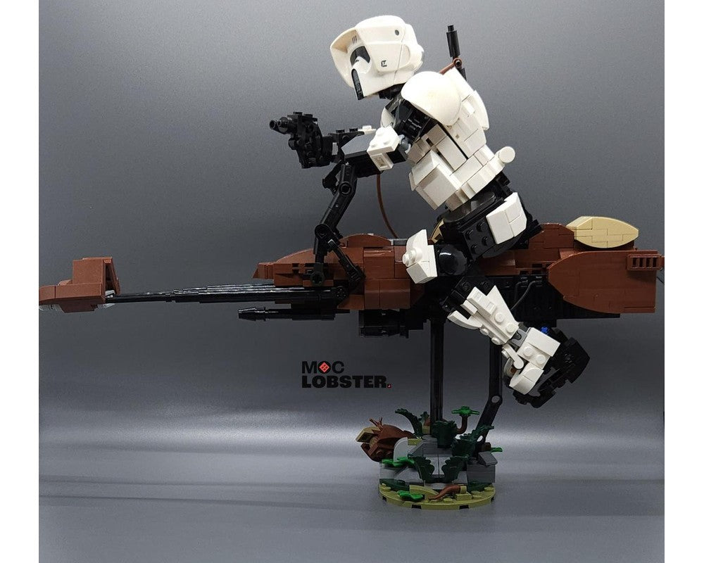 Scout Trooper And 74-Z Bike