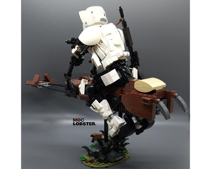 Scout Trooper And 74-Z Bike