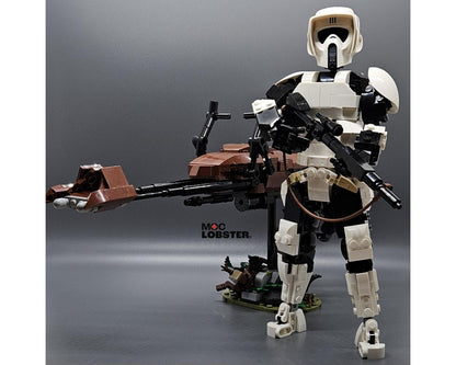 Scout Trooper And 74-Z Bike