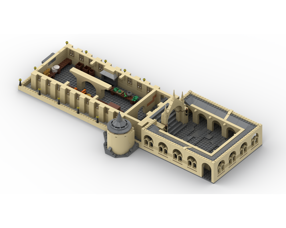 Kitchens & Courtyard - Magic School Modular MOCs Part 3