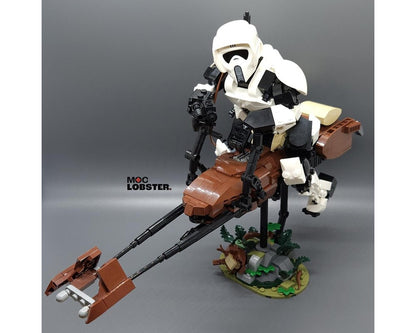 Scout Trooper And 74-Z Bike