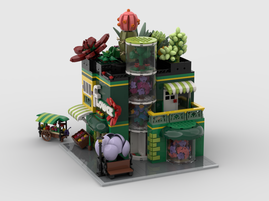 MOC-120513-1: Modular Flower Store + Display For Set 10309