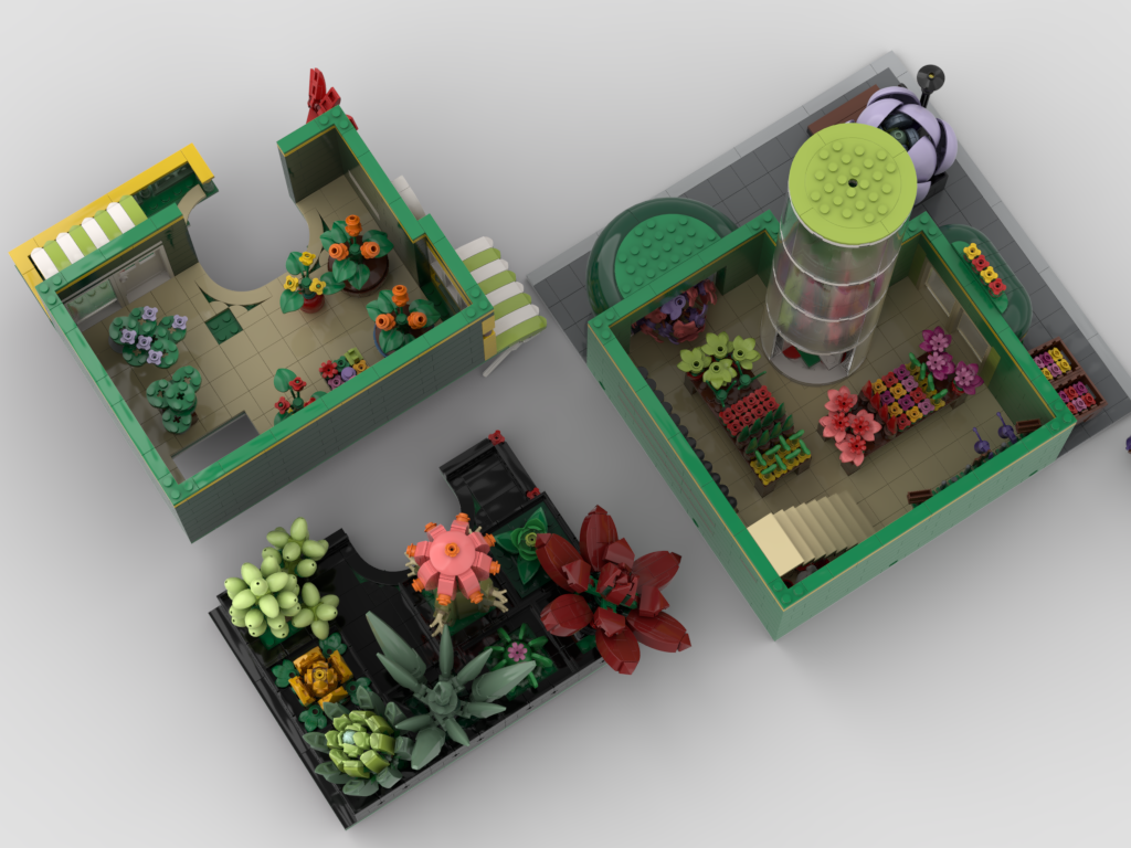 MOC-120513-1: Modular Flower Store + Display For Set 10309