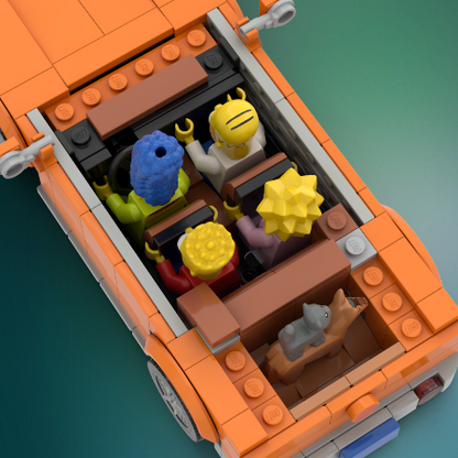 Simpsons March Car - 8-Stud Wide