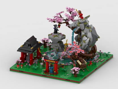 Display For Set 71819 - Dragon Stone Shrine