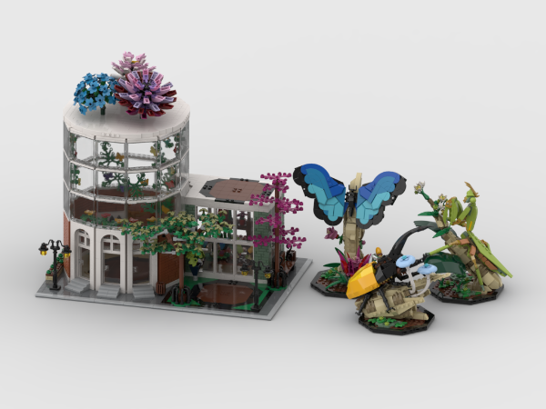 Modular Botanical Museum + Display For Set 21342 The Insect Collection