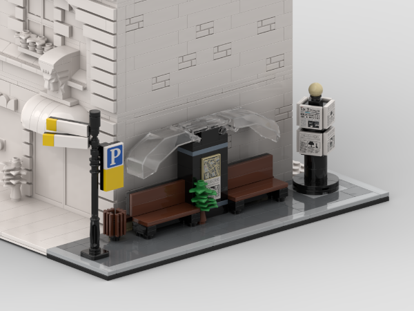 Modular Corner Bus Stop #1| Turn Every Modular Model Into A Corner