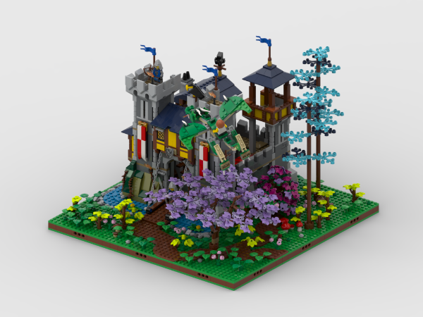 48X48 Display For Set 31120 Medieval Castle