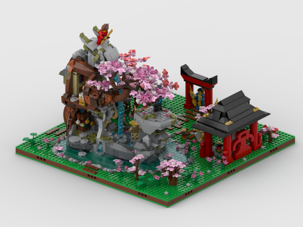 Display For Set 71819 - Dragon Stone Shrine