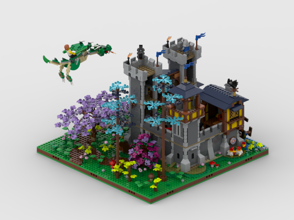 48X48 Display For Set 31120 Medieval Castle