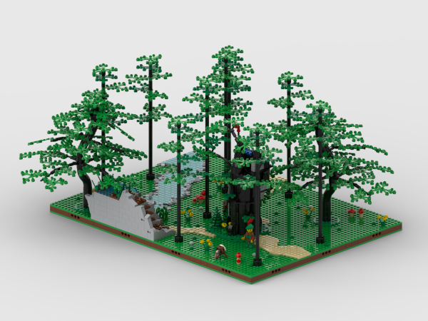 MOC-176110-1: Display For Set 40567 - Forest Hideout