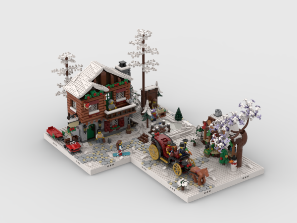 Winter Village - Display For Set 40602+40603