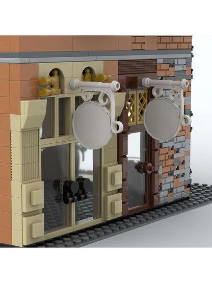 Corner Modular Building With Rooftop Restaurant