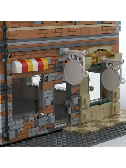 Corner Modular Building With Rooftop Restaurant