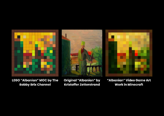 "Albanian" Minecraft Painting